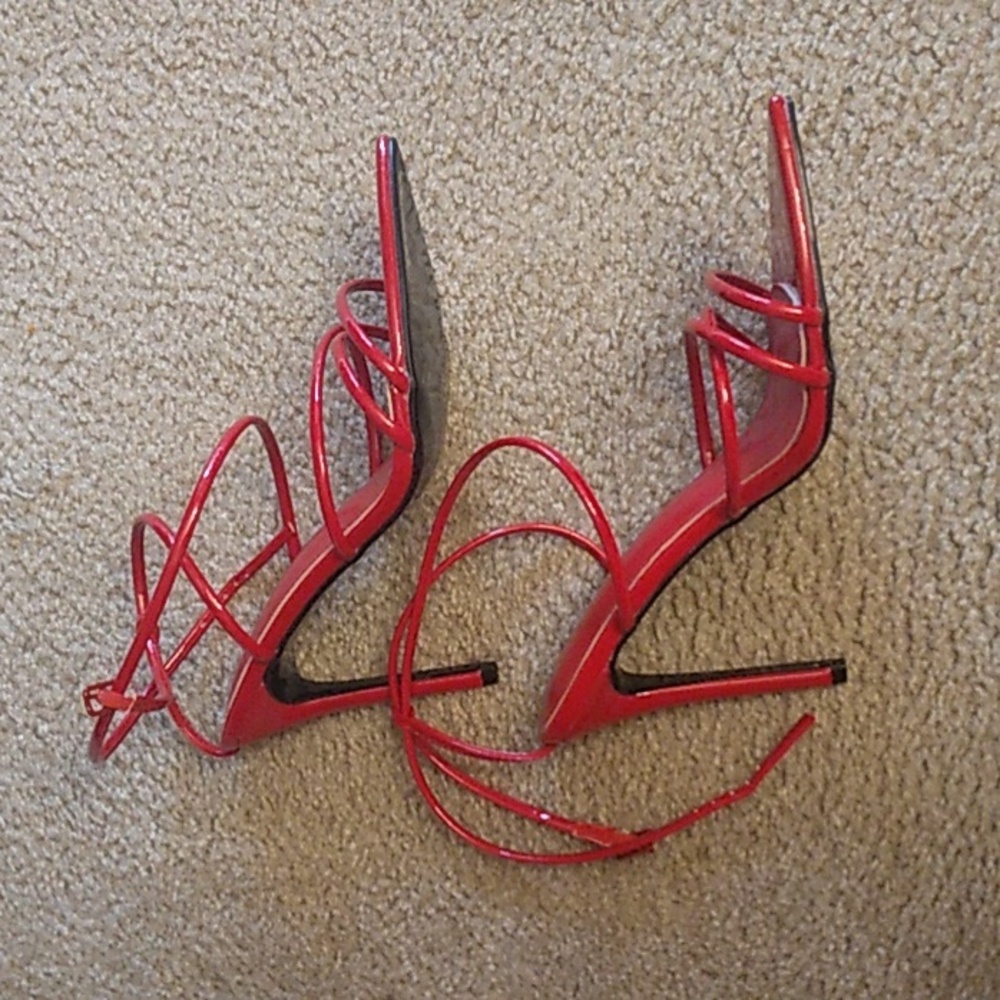 Cape Robbin Red Strappy Heels